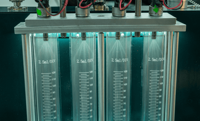 Тест факела распыла с воздухом